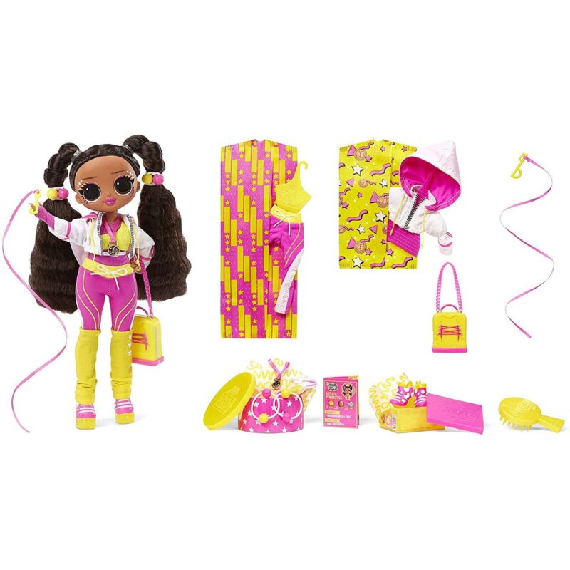Set papusa L.O.L. Surprise! OMG Sports Gimnasta Vault Queen, 27 cm
